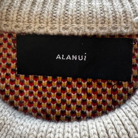 ALANUI: Men's Cashmere Blend "Snoopy" Heavy Crew - Small - Picture 3 of 10